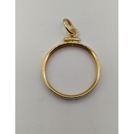 MEDALHA OURO AMARELO 19K