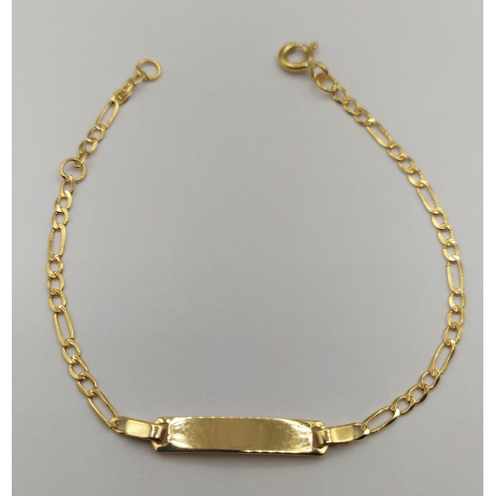 PULSEIRA OURO AMARELO 19K CRIANÇA