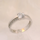 ANEL OURO BRANCO 9K