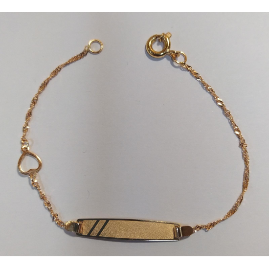 PULSEIRA OURO AMARELO 19K CRIANÇA