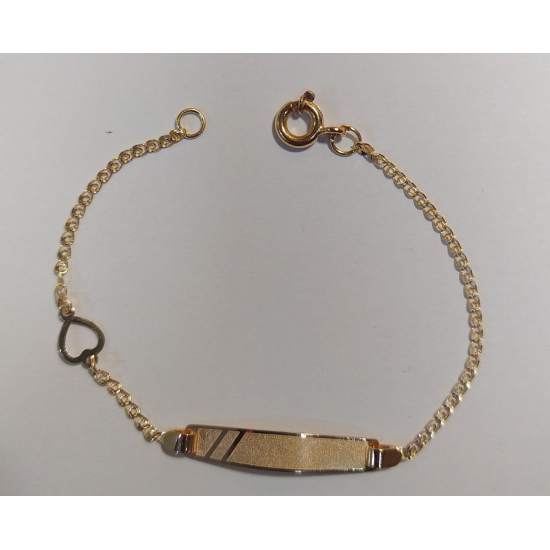 PULSEIRA OURO AMARELO 19K CRIANÇA