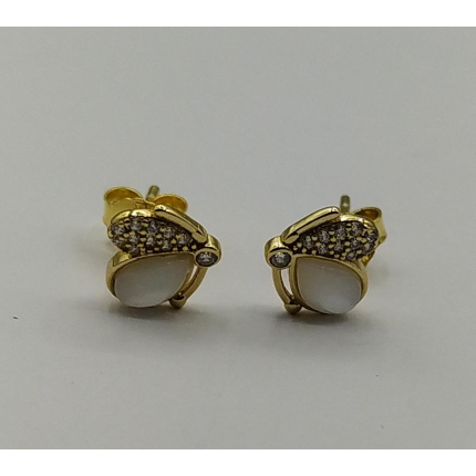 BRINCOS PRATA DOURADA