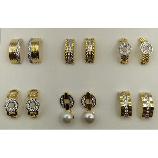 BRINCOS PRATA DOURADA