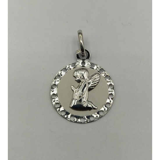 MEDALHA PRATA RODEADA