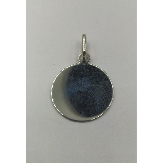 MEDALHA PRATA RODEADA