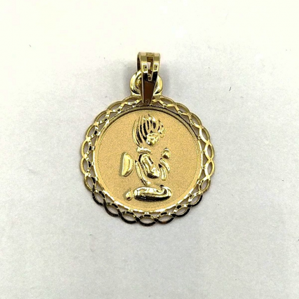 MEDALHA OURO AMARELO 19K