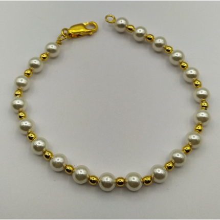 PULSEIRA PRATA DOURADA