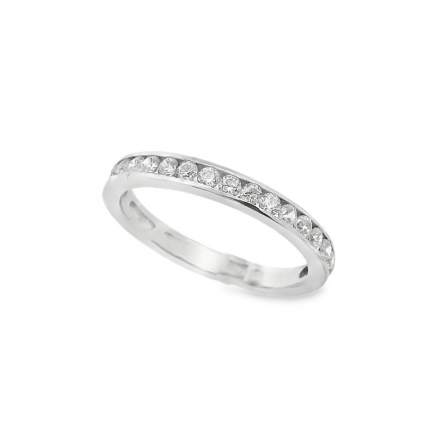 ALIANÇA OURO BRANCO 9K