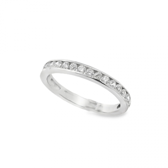 ALIANÇA OURO BRANCO 9K