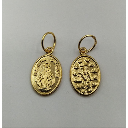 MEDALHA OURO AMARELO 19K