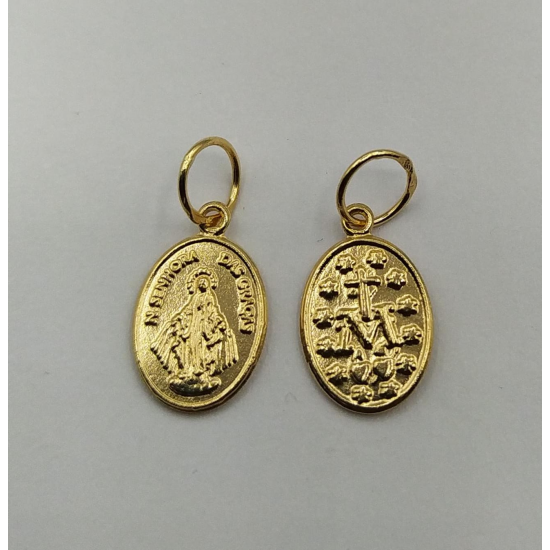 MEDALHA OURO AMARELO 19K