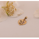 MEDALHA OURO AMARELO 19K