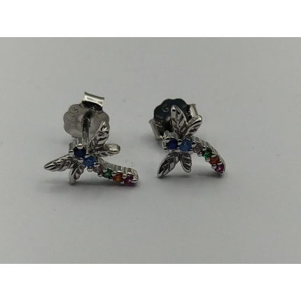 Brincos Prata Rodeada