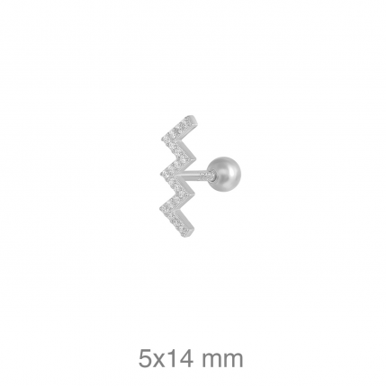 PIERCING PRATA RODEADA PIERCING PRATA RODEADA