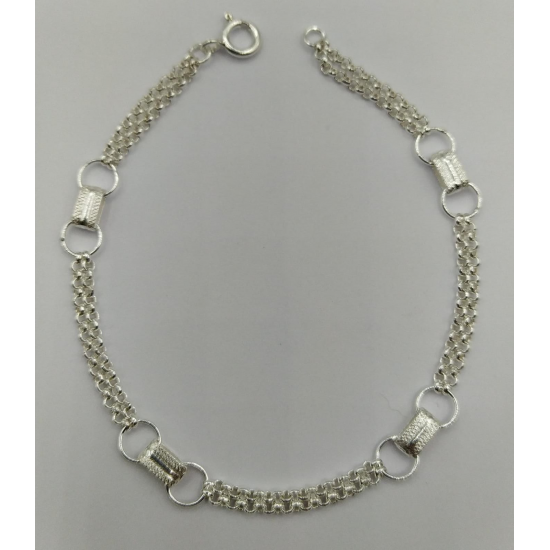 PULSEIRA PRATA RODEADA PULSEIRA PRATA RODEADA