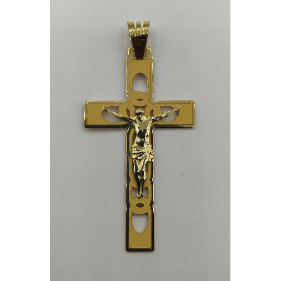 CRUCIFIXO OURO AMARELO 19K