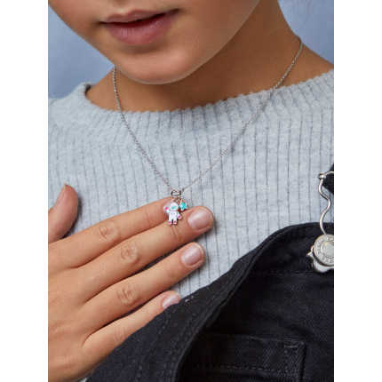 COLAR ASTRONAUTA MAREA GIRLS PRATA RODEADA COLAR ASTRONAUTA MAREA GIRLS PRATA RODEADA