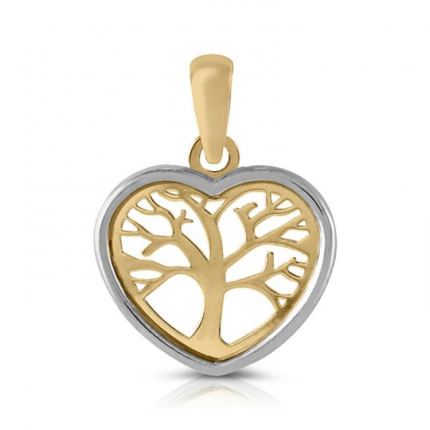 MEDALHA BICOLOR OURO 19K