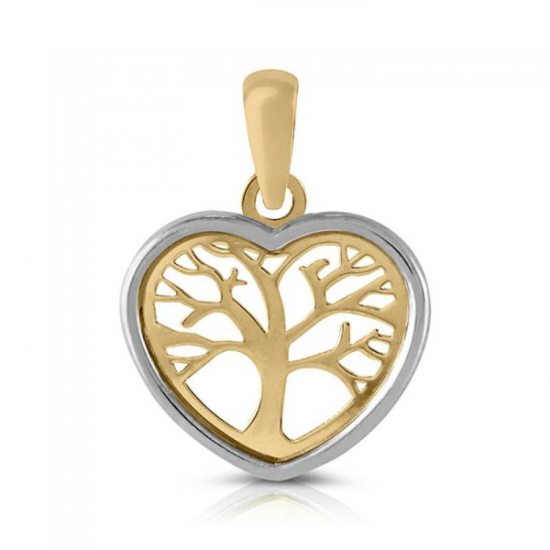 MEDALHA BICOLOR OURO 19K