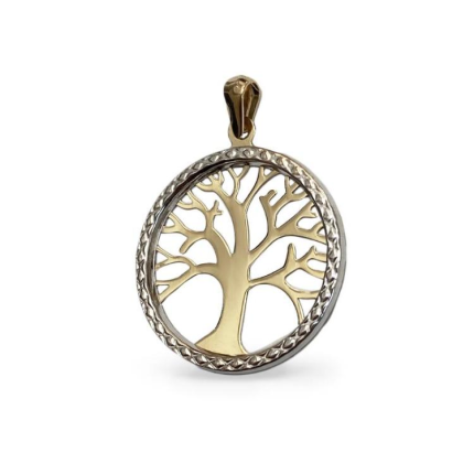 MEDALHA BICOLOR OURO 19K