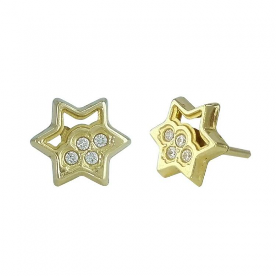 BRINCOS OURO AMARELO 9K