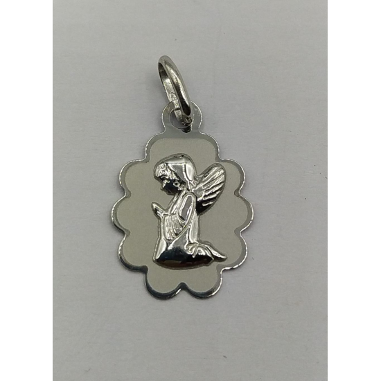 MEDALHA PRATA RODEADA