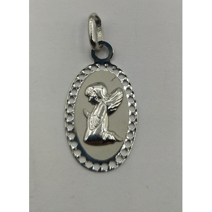 MEDALHA PRATA RODEADA