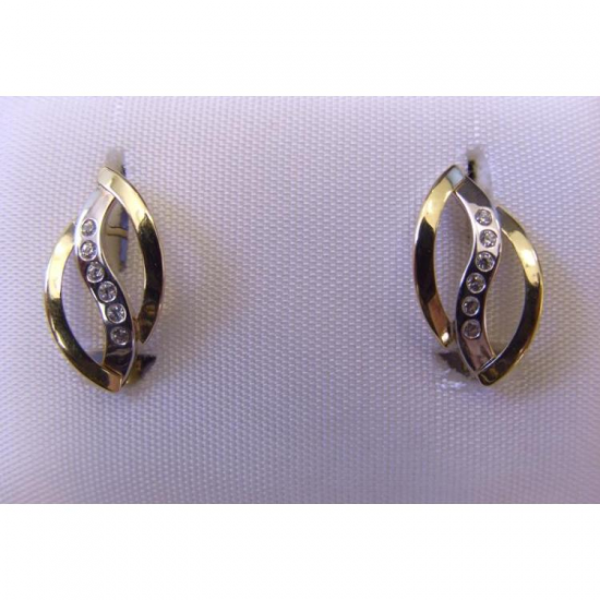 BRINCOS BICOLOR OURO19K BRINCOS BICOLOR OURO19K