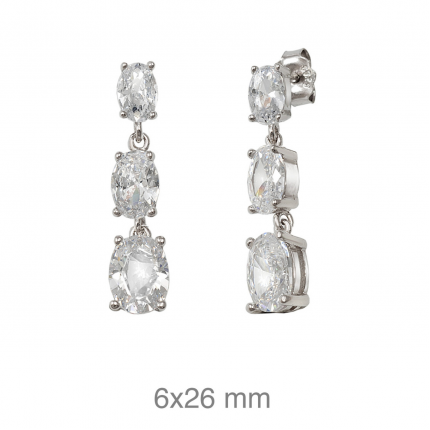 Brincos Prata Rodeada Brincos Prata Rodeada