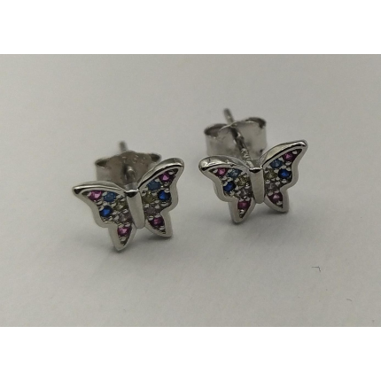 Brincos Prata Rodeada