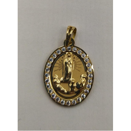 MEDALHA OURO AMARELO 19K