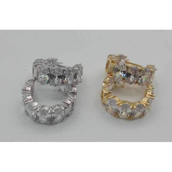 ARGOLAS PRATA DOURADA