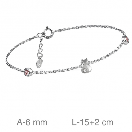 PULSEIRA PRATA RODEADA