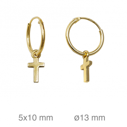 ARGOLAS PRATA DOURADA