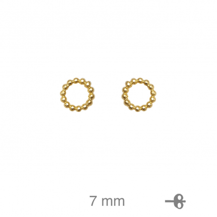 BRINCOS PRATA DOURADA