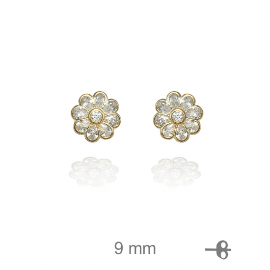 BRINCOS PRATA DOURADA