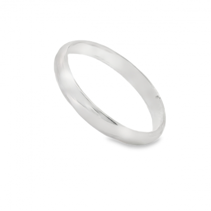 ALIANÇA PRATA BRUNIDA