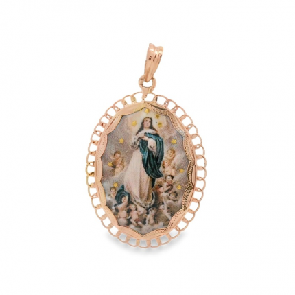 MEDALHA OURO AMARELO 19K