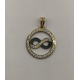 MEDALHA OURO AMARELO 9K