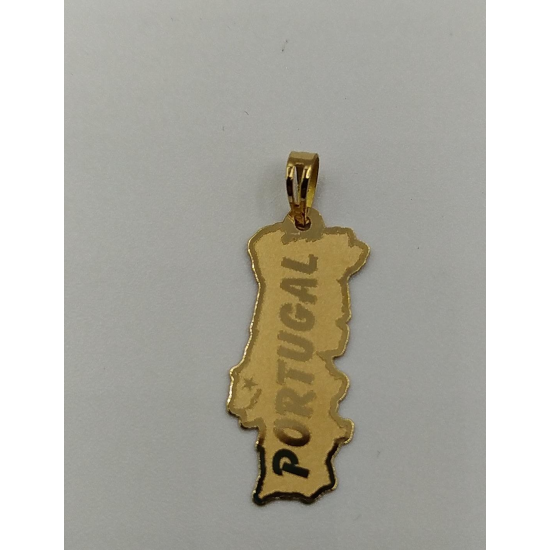 MEDALHA OURO AMARELO 19K