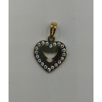 MEDALHA OURO AMARELO 19K