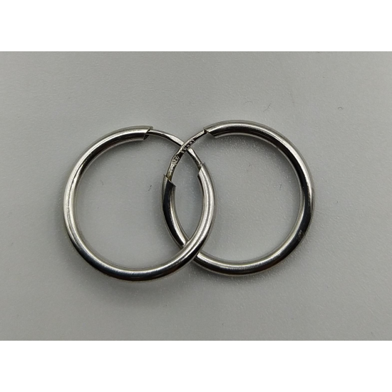 Argolas Ouro Branco 19k Argolas Ouro Branco 19k