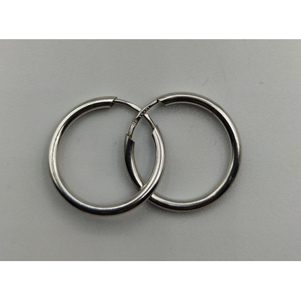 ARGOLAS OURO BRANCO 19K