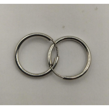 ARGOLAS OURO BRANCO 9K