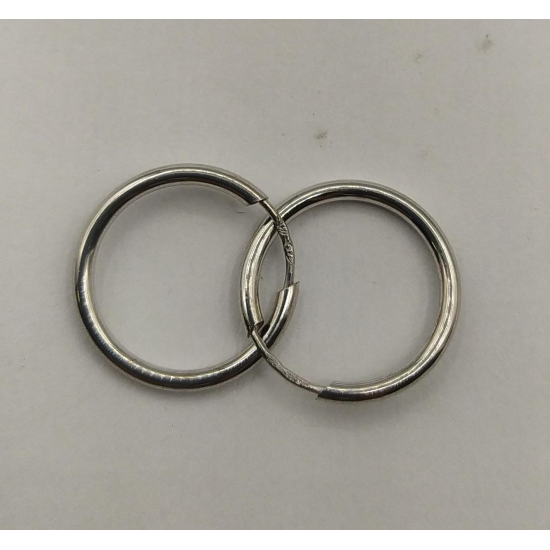 ARGOLAS OURO BRANCO 9K