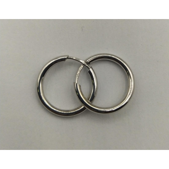 Argolas Ouro Branco 9k Argolas Ouro Branco 9k