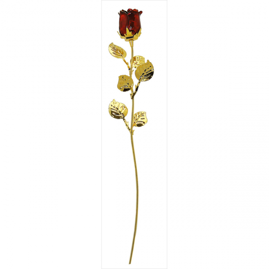 FLOR ROSA ENCARNADA PRATA BILAMINADA FLOR ROSA ENCARNADA PRATA BILAMINADA