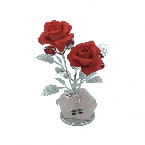 FLOR PRATA BILAMINADA