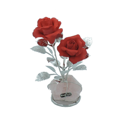 FLOR PRATA BILAMINADA