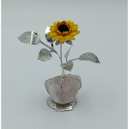 FLOR PRATA BILAMINADA